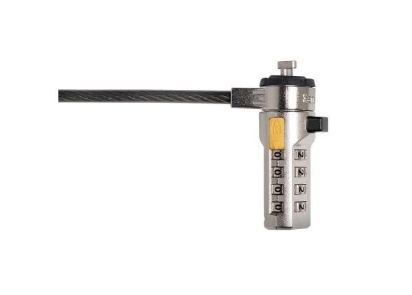 CANDADO DE COMBINACION P/LAPTOP, 4RUEDAS NEGRO/AMARILLO KENSINGTON