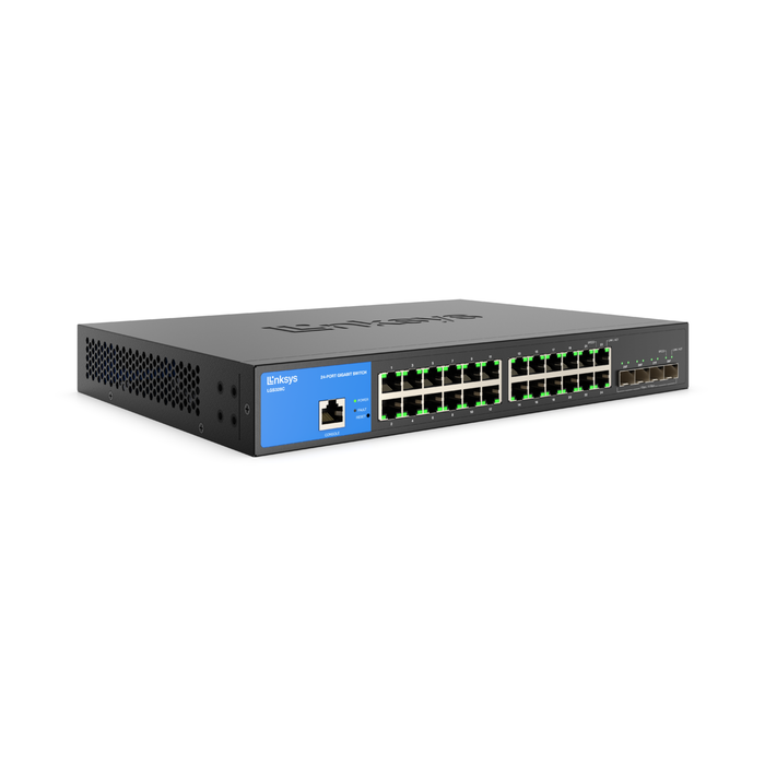 SWITCH 24 PORT MANAGED GIGABIT SWITCH 4 10G SFP+TAA