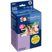 [T5846] TINTA 4 COLORES P/PICTURE MATE 200 /260/225 INCLUYE 150 HOJAS PAPEL GLOSSY 4X6