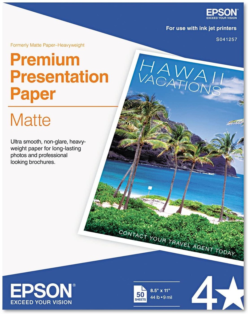 [S041257-ML] PAPEL MATTE HEAVYWEIGHT CARTA 50 HOJAS