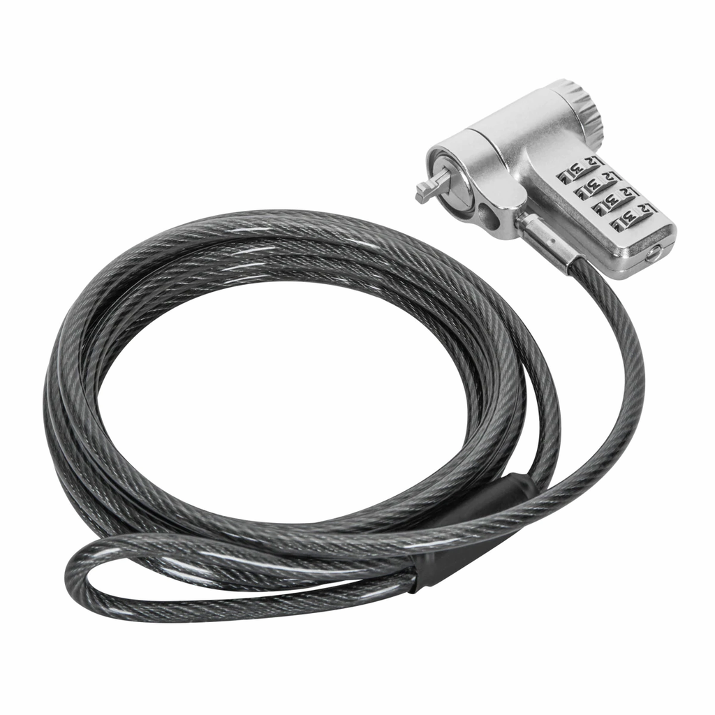 [ASP96RGLX] CANDADO SEGURIDAD TARGUS DEFCON DE COMBINACION RESETEABLE 2M CABLE GRIS